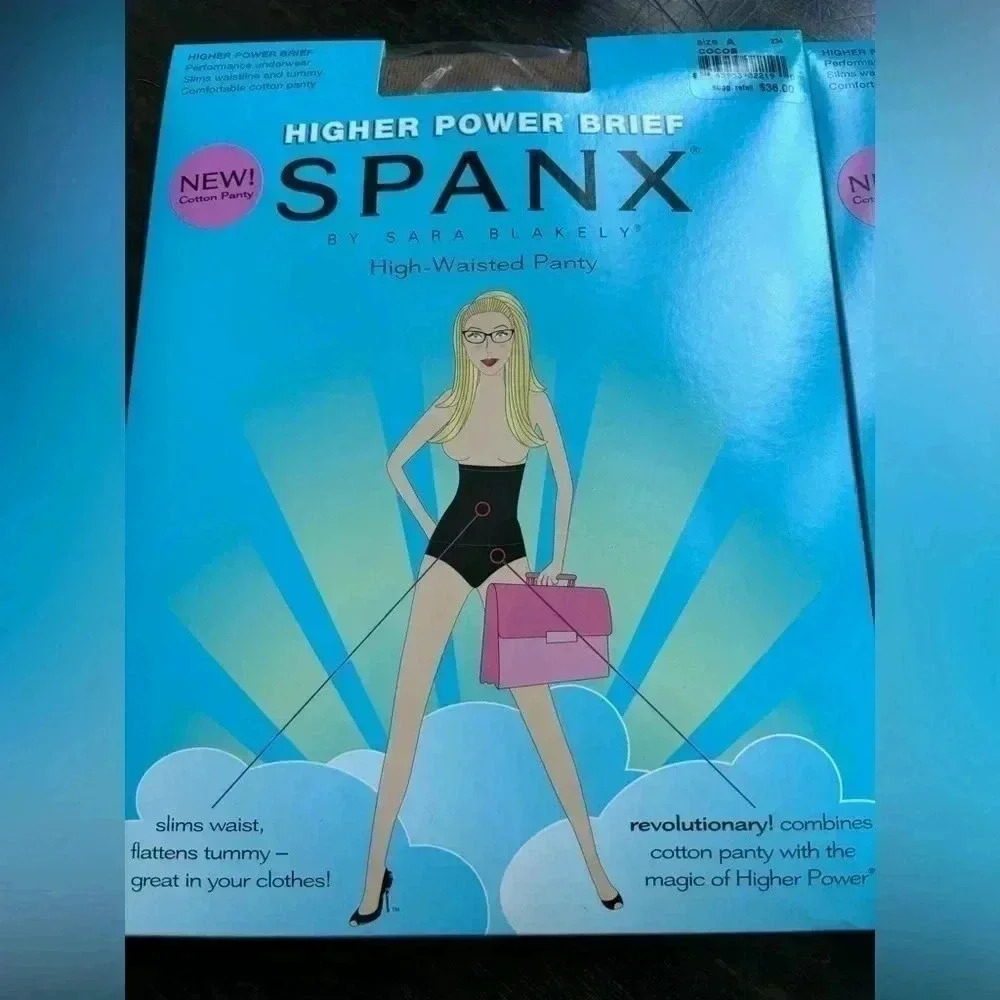 NIB Spanx high power, brief high waisted panty size A color coca